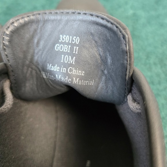 Varese Men's 10 Gobi II Chukka Boots Gray Faux Leather Lace Up GQ Office Career - Picture 2 of 8